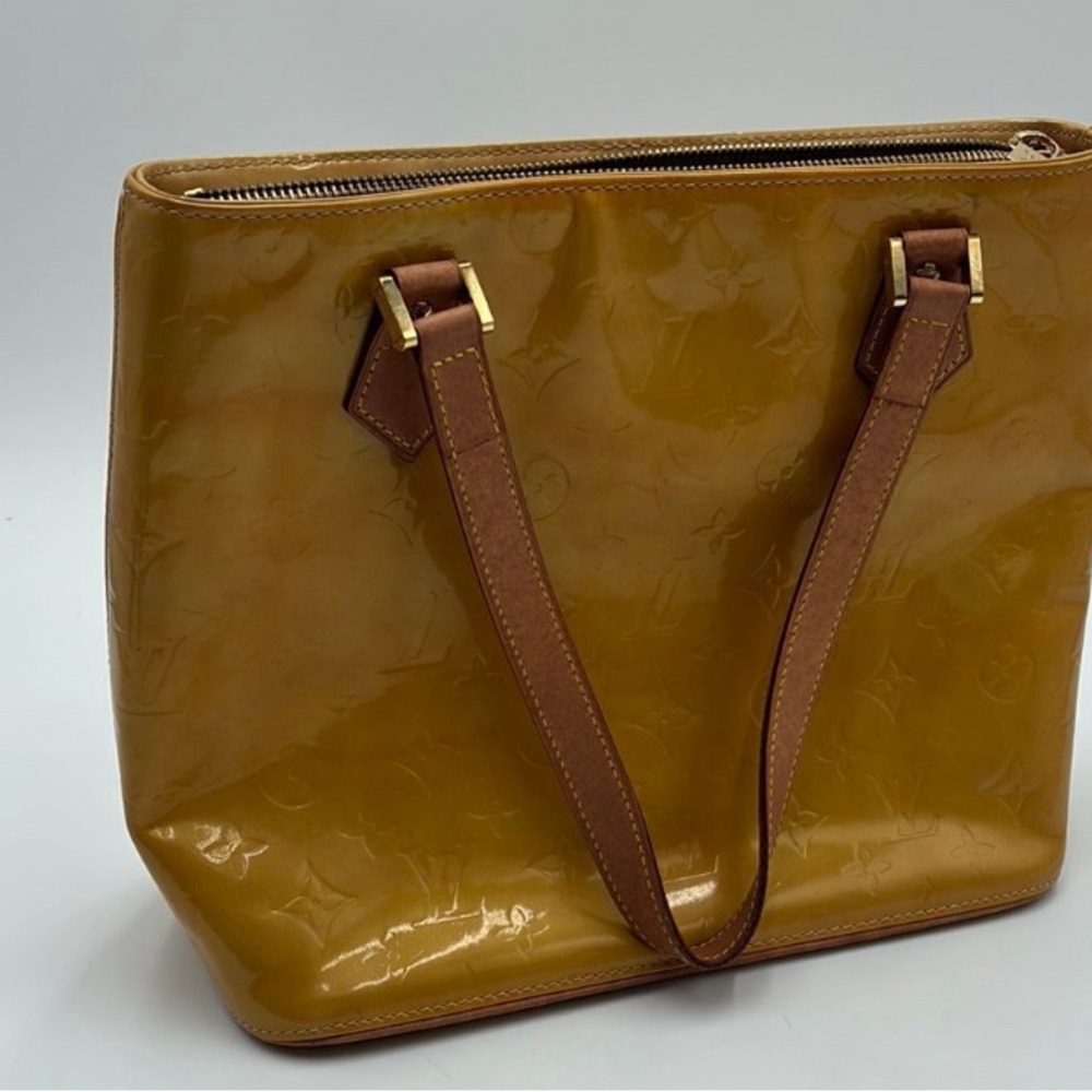 Louis Vuitton Tan Patent Leather Tote (SOLD)